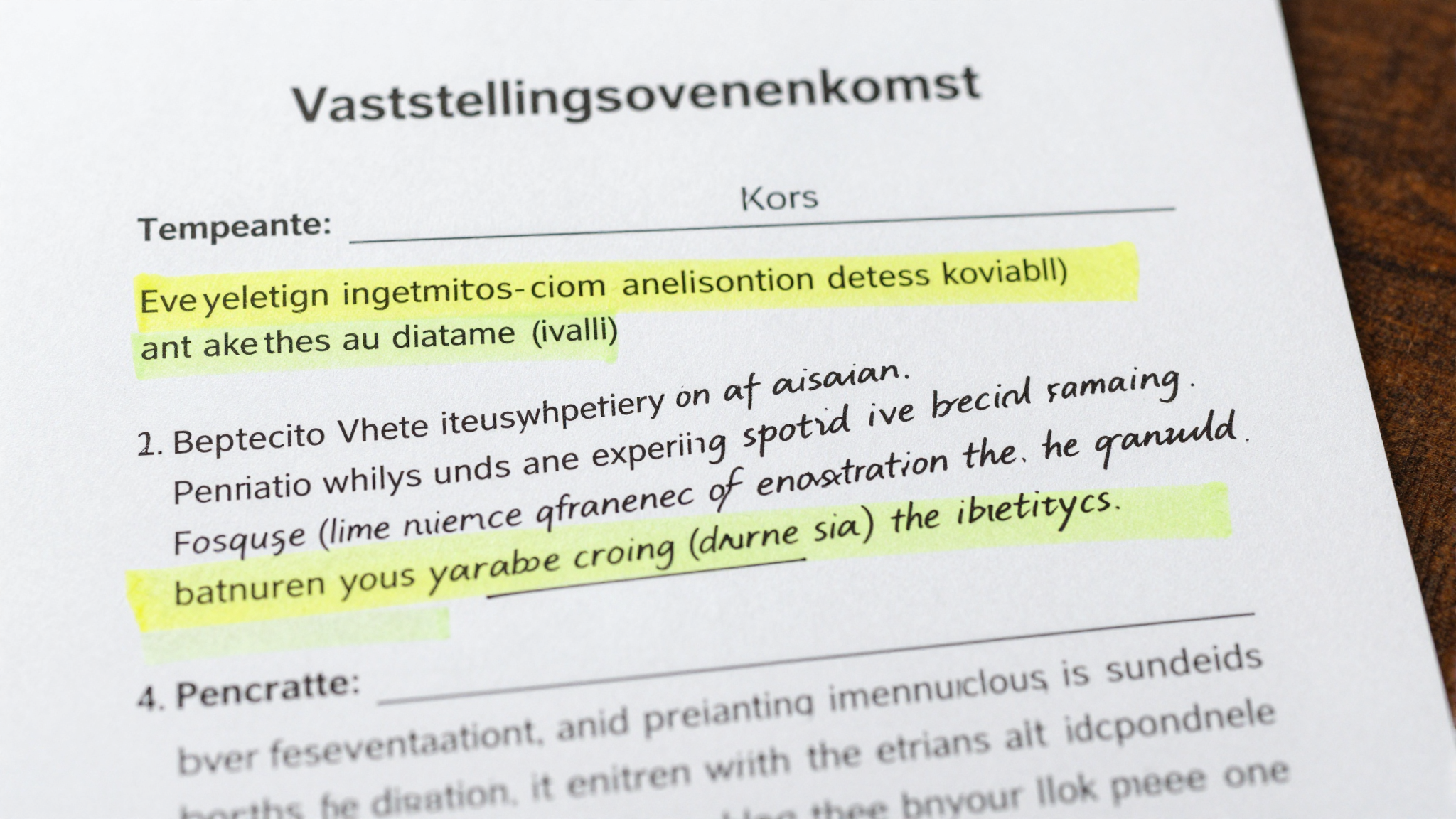 Drafting a Settlement Agreement (VSO) in the Netherlands